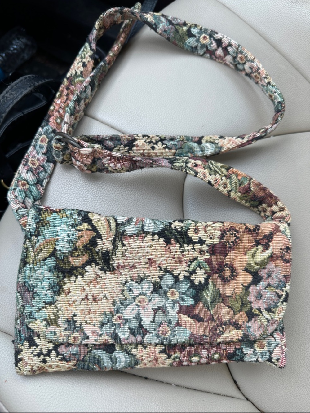 Vintage gypsy wings tapestry bag